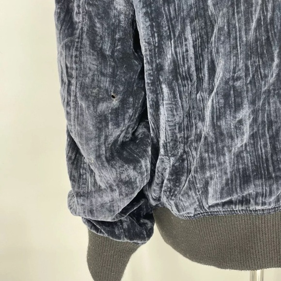 Philp Ayler Jacket Full Zip Velour Navy Blue Full Zip Men’s Size L - Picture 6 of 9